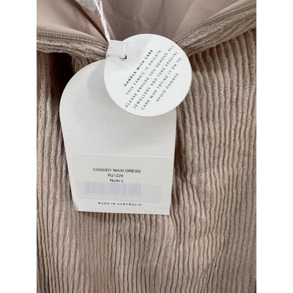 Rumer Cassidy Maxi Dress in Nude Size Large Stretchy - Picture 10 of 13